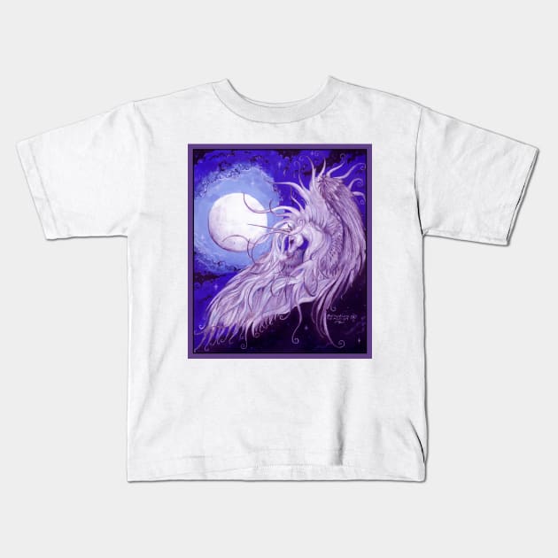 Unicorn and Moon Kids T-Shirt by pegacorna